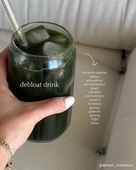 Debloat Drink, Aesthetic Health, Health Planner, Healthy Drinks Recipes, Pretty Drinks, Mindfulness Journal, Healthy Girl, Healthy Lifestyle Inspiration, Health Drink