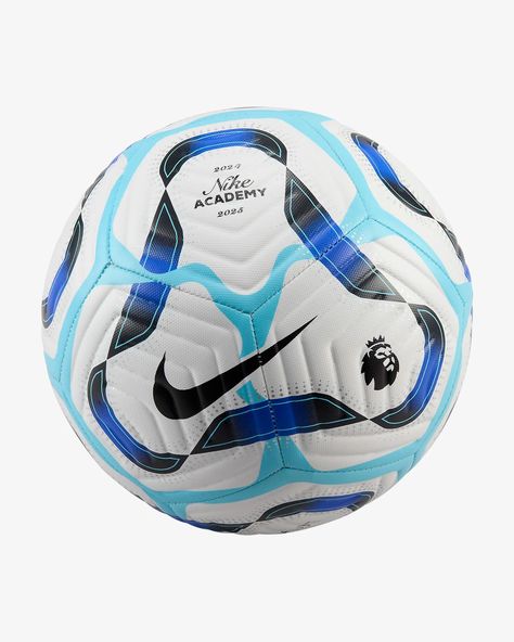 Premier League Academy Soccer Ball. Nike.com Nike Soccer Ball, Adidas Tee, Football Ball, Black And White Sneakers, Football Equipment, Nike Soccer, Soccer Balls, Air Pressure, Sport Soccer