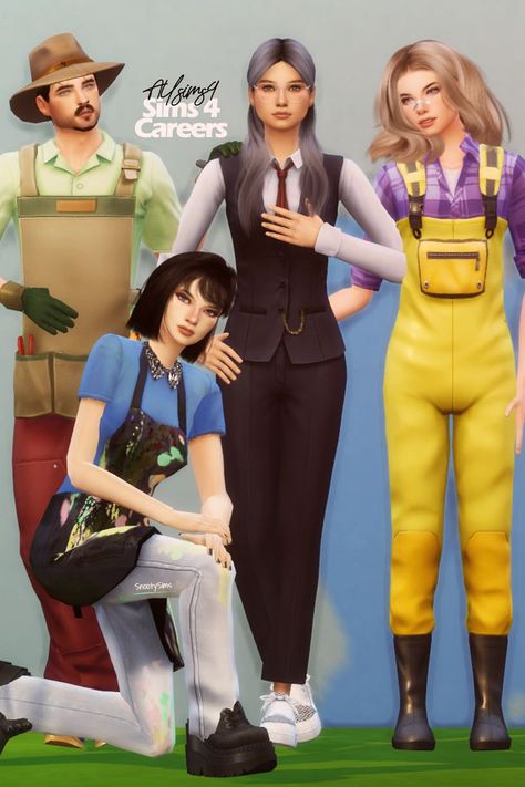 sims 4 career Sims 4 Cc Jobs, Sims 4 Careers, List Of Careers, Construction Outfit, Best Sims, Sims Mods, The Sims 4, The Sims, Sims 4