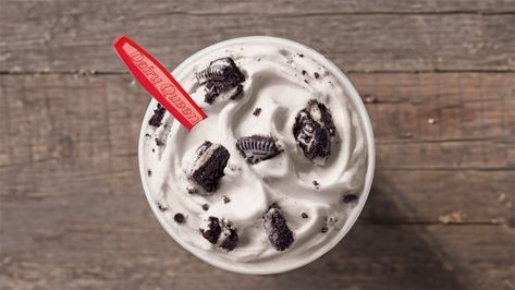 Dairy Queen Oreo Blizzard Recipe Oreo Blizzard Recipe, Oreo Blizzard, Blizzard Recipe, Ice Cream From Scratch, Dairy Queen Blizzard, Ninja Creami Recipes, Creami Recipes, Vanilla Ice Cream Recipe, Homemade Vanilla Ice Cream