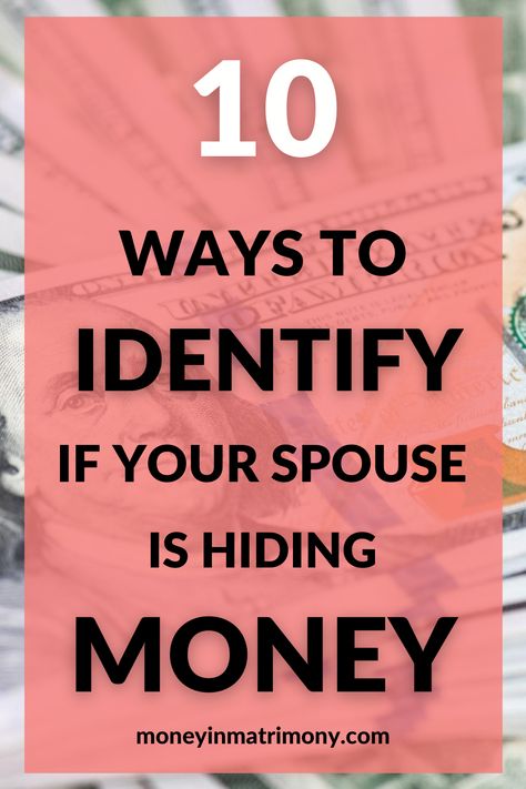 There are several tell-tell signs that will indicate whether or not your spouse is being dishonest with you about money. Some are more obvious than others. Here I have listed 10 ways to identify if your spouse is hiding money. #moneysaving #personalfinance #moneysaving #spousemoney #spousehidingmoney Hiding Money, Couples Money, Coping With Divorce, Household Finances, Hide Money, Lost Money, Savings Account, Online Earning, Spending Money