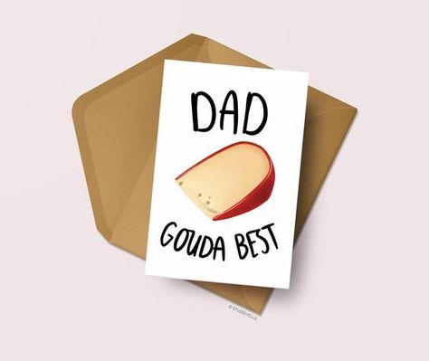 Cheese Lover Gifts, Funny Fathers Day Card, Father's Day Greeting Cards, Funny Greetings, Dad Cards, Cheese Lover, Funny Greeting Cards, Father's Day Card, Funny Fathers Day