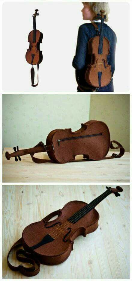 Diy Bebe, The Violin, Sewing Bag, Felting Projects, Cool Diy, Music Stuff, Diy Bag, Felt Crafts, Leather Craft