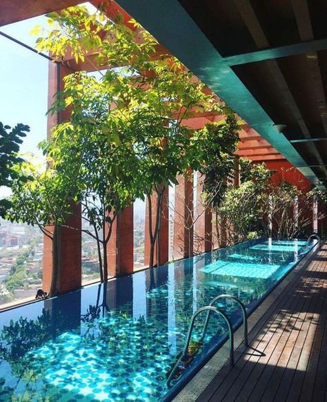 25 Best Hotel Swimming Pools in the World Indoor Outdoor Pools, Indoor Swimming Pool Design, Hotel Swimming Pool, Indoor Pool Design, Piscina Interior, Luxury Swimming Pools, Indoor Swimming Pool, Diy Swimming Pool, Luxury Pools