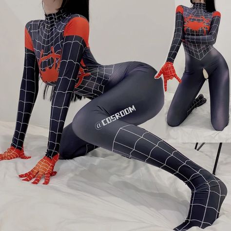 Spiderman Cosplay Miles Morales Costume Sexy Zentai Suit Woman Jumpsuit Bodysuit Superhero Zentai Carnival Party Costumes - AliExpress Miles Morales Costume, Woman Jumpsuit, Legs Outfit, High Waist Sports Leggings, Zentai Suit, Bodysuit Costume, Spiderman Cosplay, Anime Cosplay Costumes, Miles Morales