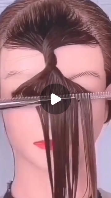 Diy Girls Haircut, Diy Side Bangs Haircut, How To Cut A Fringe At Home, Diy Long Curtain Bangs, Diy Bottleneck Bangs, How To Cut Long Bangs At Home, How To Cut Bottleneck Bangs, How To Fix Bangs That Are Too Short, How To Cut Bangs At Home Step By Step