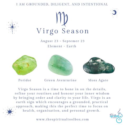 Virgo season coincides with spring cleaning down here in the southern hemisphere. Virgo Szn encourages organisation, service and attention to detail. It’s a time to focus on improving your routines, health and productivity 💚🌸🌺💐 #virgo #virgoszn #virgoseason #astrology Virgo Crystals Stones, Vertex In Virgo, Virgo Crystals, Virgo Szn, Virgo Element, Virgo Ascendant Sign, Virgo Woman, Virgo Sexuality, Virgo Season