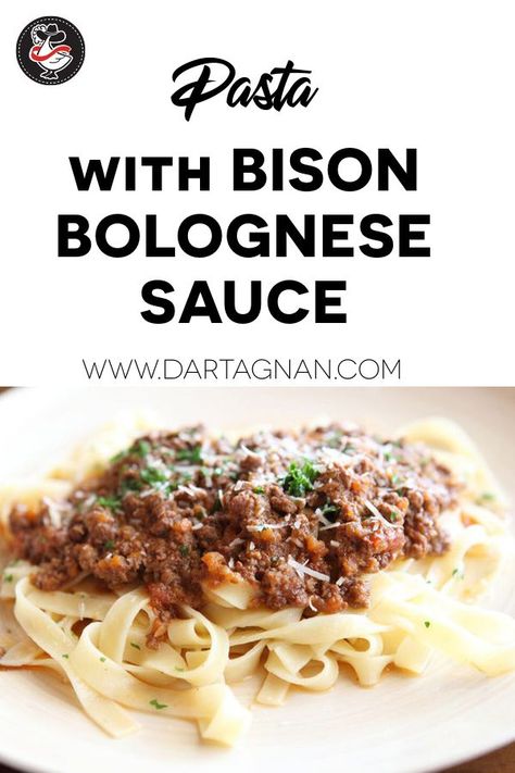 Bison Bolognese Recipe, Bison Bolognese, Bison Meat, Bolognese Sauce Recipe, Sunday Sauce, Bolognese Recipe, European Recipes, Pasta Dinners, Bolognese Sauce