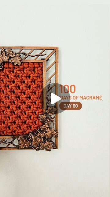 Agrima Wadhwa on Instagram: "100 Days of Macramé - Day 60
Upcycling a photo frame with Macramé!

Yarn - cotton single ply, 4mm 
Cords - According to the breadth of the frame
Length - 1.5m each
Adhesive - fewi quick

DM for workshops and products

#macrame ##macramemakers #macramelove #india #instagood #instagram #handmade #sustainability #macramekeychain #learnsomethingneweveryday #indian #artistsoninstagram #diy #macramecommunity #knots #explorepage #100daysofmacrame #india" Macrame Photo Frame, Learn Something New Everyday, Weaving Loom, Loom Weaving, 100th Day, 100 Days, Loom, Photo Frame, Sustainability