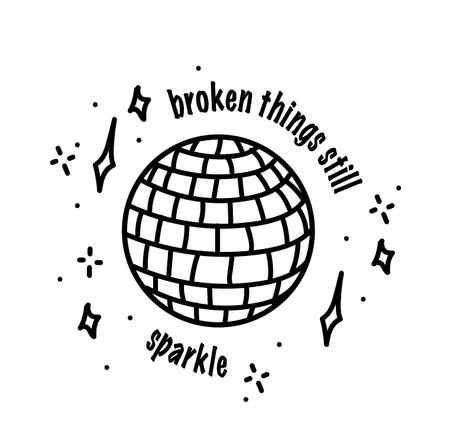 Disco Ball Captions Instagram, Glitterball Tattoo, Disco Ball Drawing Simple, Disco Ball Quotes, Disco Ball Tattoo Simple, Mirror Ball Tattoo, Disco Tattoo, Mirrorball Tattoo, Rex Tattoo