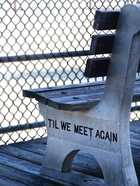 park bench love Till We Meet Again, Meet Again, Bohol, We Meet Again, Visual Statements, I Smile, The Words, Make Me Smile, Destiny