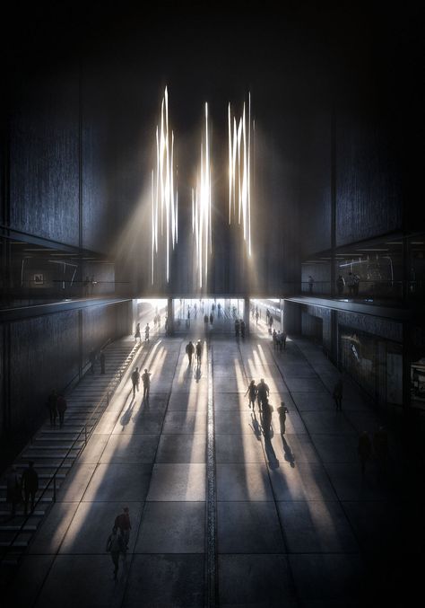 Shadow Architecture, Projection Screen, 3d Studio, Light And Space, Light Architecture, Architecture Visualization, Brutalism, Architecture Presentation, Futuristic Architecture