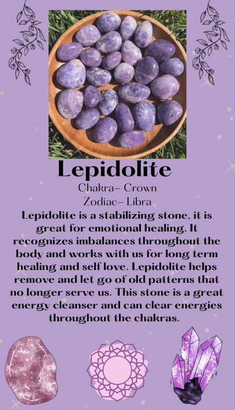 Lepodite Crystal Meaning, Lepodite Stone, Witch Crystals Meaning, Sardonyx Stone Meaning, Lepidolite Crystal Meaning, Lepidolite Meaning, Crystals Meanings, Gemstones Chart, Crystal Healing Chart