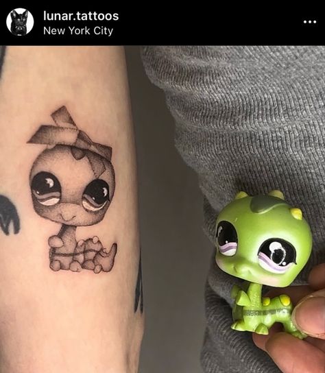 littlest pet shop tattoo by me @lunar.tattoos on instagram #tattoo #littlestpetshop #tattoosforwomen My Littlest Pet Shop Tattoo, Littlest Pet Shop Tattoo, Lunar Tattoos, Lps Tattoo, Shop Tattoo, Lps Pets, Lps Littlest Pet Shop, Instagram Tattoo, Piercings And Tattoos