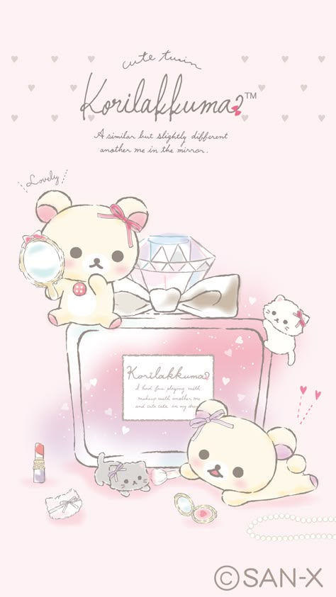 San-x Wallpaper, Rilakuma Wallpapers, Rilakkuma Wallpaper, My Melody Wallpaper, Japanese Drawings, Kitty Images, Hello Kitty Art, Sanrio Wallpaper, Wall Papers