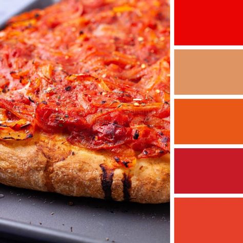 Food Inspired, Crust Pizza, Sun Dried Tomatoes, Dried Tomatoes, Sun Dried, Pizza Crust, Sun Dried Tomato, Color Pallets, Color Palettes