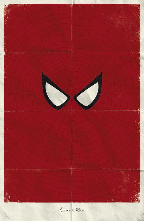 modern posters | makeover! Marko Manev created these wonderful tribute posters ... Poster Marvel, Spiderman Poster, All Spiderman, Minimalist Poster Design, Handy Wallpaper, Superhero Poster, Dark Vador, Blond Amsterdam, Comic Poster