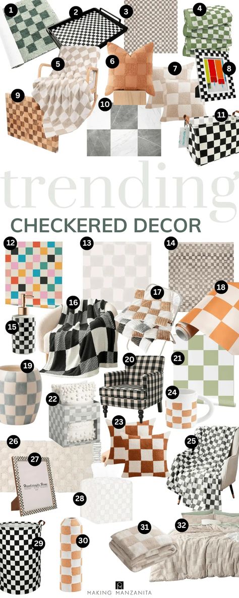 Revitalize your home with the lively spirit of Checkered Decor, a style that encapsulates the essence of vibrancy and versatility. Embark on a decorative journey with our carefully curated pins, showcasing how to blend this timeless pattern with any interior theme, from minimalist to eclectic. Start pinning and prepare to breathe new life into your home. Checkered Decor Ideas, Checkered Home Decor, Checkered Decor, Cottage Style Decor, Checkered Rug, Industrial House, Riveting, Boho Vibe, Cottage Style