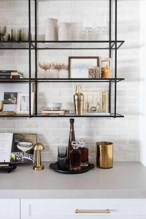 Industrial home bar