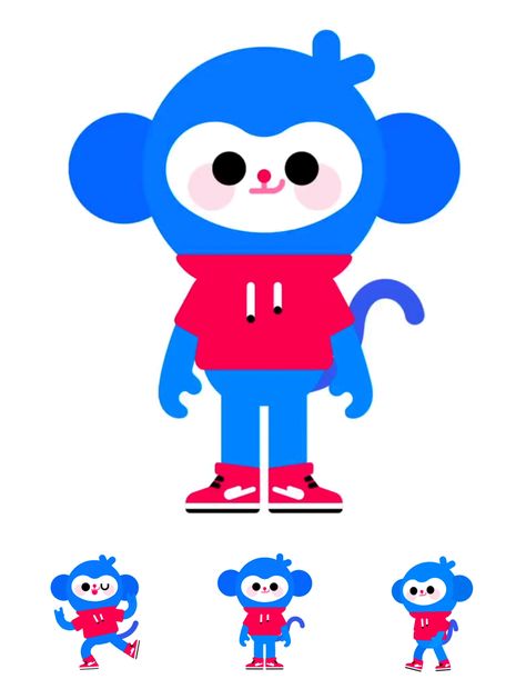 Brand Mascot Design, Monkey Character Design, Monkey Mascot, Ball Character, Emoji Characters, Brand Character, Gift Card Design, Monkey Design, Gaming Banner