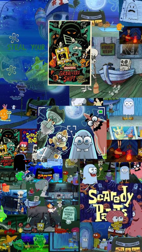 #fyp #spongebob #halloween #halloweenaesthetic #patrick #squidward #wallpaper #wallpaperaesthetic Scary Spongebob Wallpaper, Spongebob Wallpaper Funny, Spongebob Halloween Wallpaper, Aesthetic Spongebob Wallpaper, Squidward Wallpaper, Spongebob Pfp, Spongebob Patrick And Squidward, Halloween Spongebob, Spongebob Wallpapers