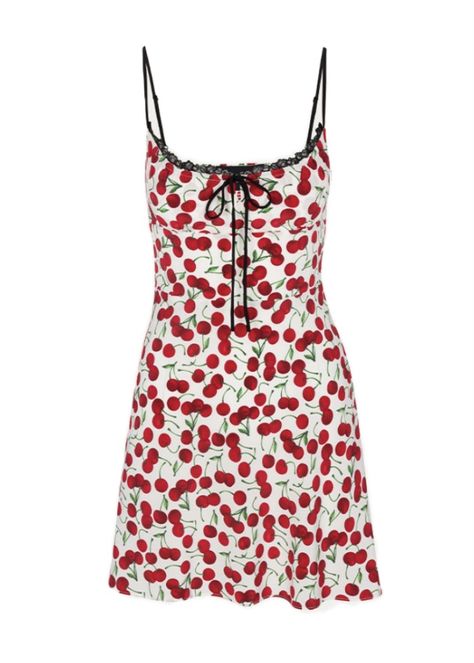 Devon Lee Carlson, Cherry Print Dress, Dress 2022, Realisation Par, Cherry Dress, Red Cherry, Mini Robes, Backless Mini Dress, Cherry Print