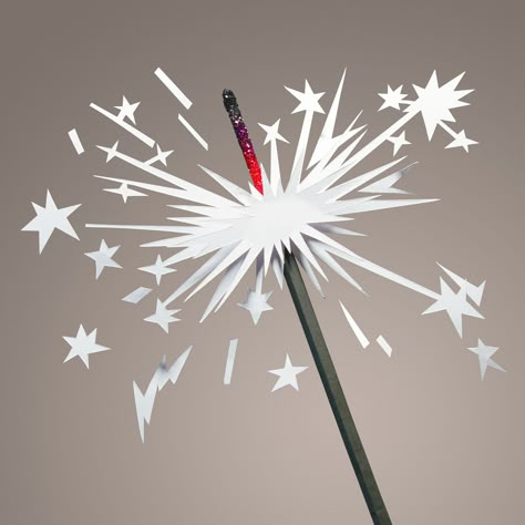 FIREWORKS - Paper Craft Illustration on Behance