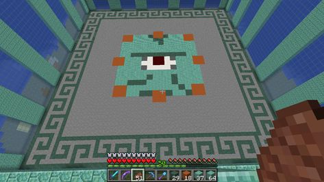 Minecraft - Guardian Minecraft Guardian Farm, Minecraft Inspiration, Minecraft Inspo, Minecraft Ideas, Stone Pattern, Terrarium, Minecraft, Kids Rugs, Stone