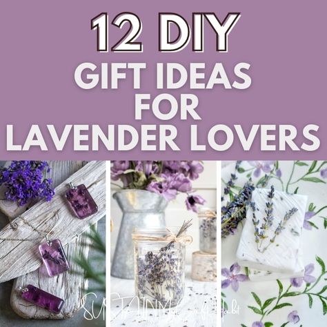 Homemade Gifts With Lavender, Lavender Homemade Gifts, Lavender Gift Ideas, Lavender Gifts Diy, Lavender Diy Ideas, Lavender Crafts Diy, Lavender Sachets Diy, Lavender Wreath Diy, Homemade Lavender Candles