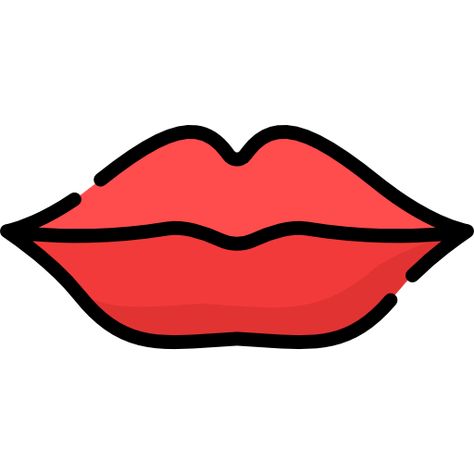 Lips Clipart, Lip Illustration, Lips Cartoon, Lip Pictures, Lips Illustration, Character Flat, Red Monochrome, Cartoons Png, Flashcards For Kids