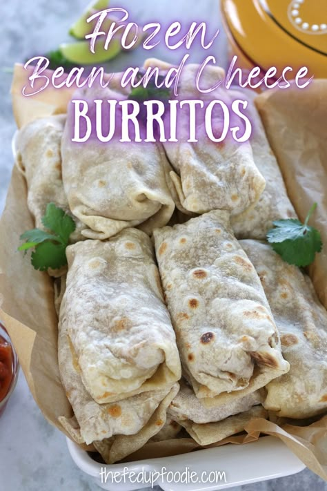 From-scratch Frozen Bean and Cheese Burritos are a delicious make-ahead meal that are extremely budget friendly. These burritos are delicious as a quick and healthy lunch or dinner perfect for busy weeks and is always a staple in our freezer. #MakeAheadBurritos #MakeAheadBurritosFrozen #FrozenBurritoRecipe #MealPrepBurritos #FreezerLunchesMakeAhead #FreezerDinnerMakeAhead #FreezerMealPrepIdeas #BeanBurritoRecipe Homemade Frozen Burritos, Homemade Burritos, Burritos Beef, Freezer Lunches, Bean And Cheese Burrito, Frozen Burritos, Freezer Breakfast Burritos, Breakfast Burritos Frozen, Homemade Beans