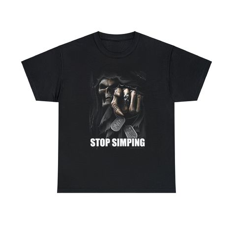 Stop Simping Shirt, Funny Meme Shirt, Oddly Specific Shirt, Grim Reaper Shirt, Funny Reaper Shirt, Dank Meme Shirt, Dark Humor Shirt Stop Simping, Meme Shirts, Oddly Specific, Shirts Graphic, Grim Reaper, Funny Meme, Funny Shirts, Funny Tshirts, Funny Memes