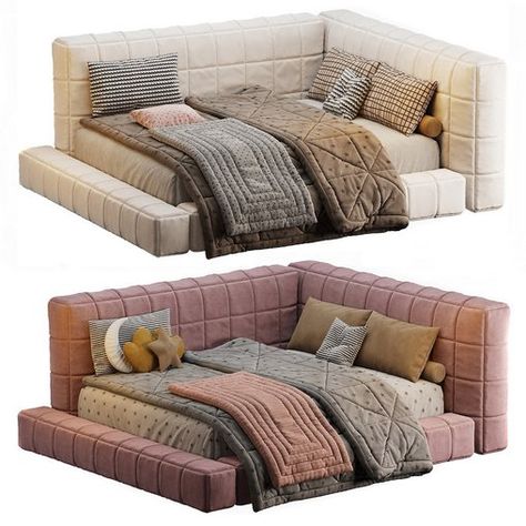 Baldwin Lounge Corner Upholstered Bed Corner Bed, Bed 3d, Lounge Corner, Mid Sleeper Bed, Captains Bed, Bed In Corner, Dressing Table With Chair, Cabin Bed, Kitchen Wall Lights