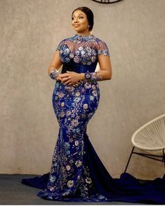 Asoebi Lace Style, Sweet Compliments, Asoebi Lace, Lace Styles For Wedding, Long Gown Styles, Lace Dress Classy, Lace Long Gown, Stylish Naija