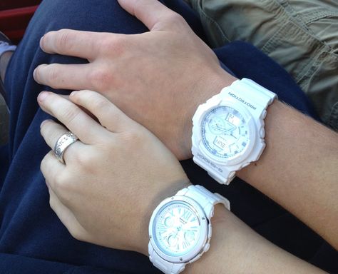 Couple G-Shock Watches, white G Shock Watches, Baby G, Gshock Watch, G Shock, Michael Kors Watch, Rolex, Michael Kors, White