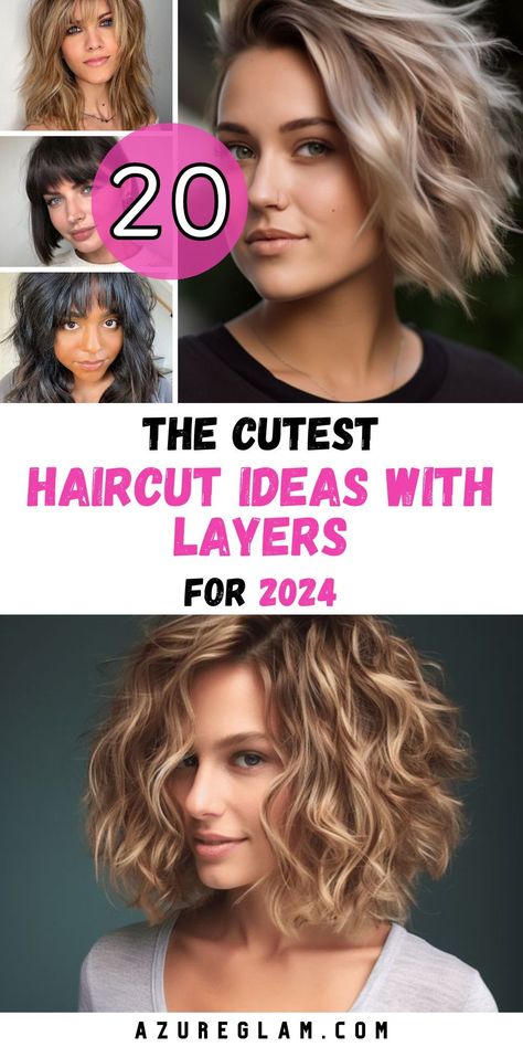 Discover the latest trends in haircuts with layers for 2024 and prepare to transform your look. Our extensive collection of haircut ideas with layers is designed to inspire and elevate your style. Whether you have long, flowing locks, chic medium-length hair, or a short and sassy 'do, layers can add a new dimension and texture to your locks. Explore the versatile world of layered haircuts, from sophisticated and elegant to playful and edgy. Julia Styles Hair, Edgy Medium Length Hair With Layers, Textures Haircut Medium, Body Waves For Medium Length Hair, Sassy Shoulder Length Hairstyles, Medium To Short Length Hair With Layers, Dramatic Layers Short Hair, Spring 2024 Hair Trends Medium, Medium Length Haircut For Heavy Women