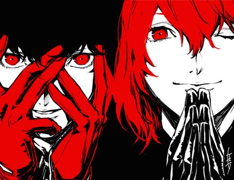 Artist: Rokuro Saito | Shin Megami Tensei: Persona 5 | Akechi Goro | Joker | Kurusu Akira Persona 5 Aesthetic Icons, Akechi Persona 5 Icon, Akechi Goro Wallpaper, Shuake Matching Icons, Shuake Matching, Persona Matching Icons, Ren Amamiya Icons, Persona 3 Icons, Persona 5 Aesthetic