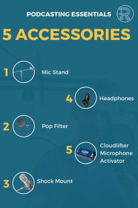 Here are 5 essential accessories for creating a podcast. Send this to somebody who needs to see it! Podcast Accessories, Podcast Essentials, Creating Podcasts, Podcast Space, Extra Money Jobs, Podcast Ideas, Podcast Business, Podcast Setup, Social Media Marketing Infographic