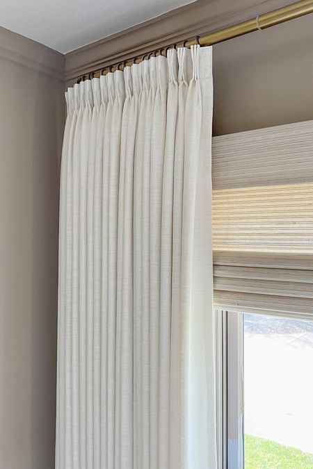 blushingboho's New House Collection on LTK Small Studio Apartment Decorating, Pinch Pleat Draperies, Measuring Curtains, Pleated Drapery, Pinch Pleat Curtains, Small Studio Apartment, Linen Drapes, Pleated Curtains, Studio Apartment Decorating