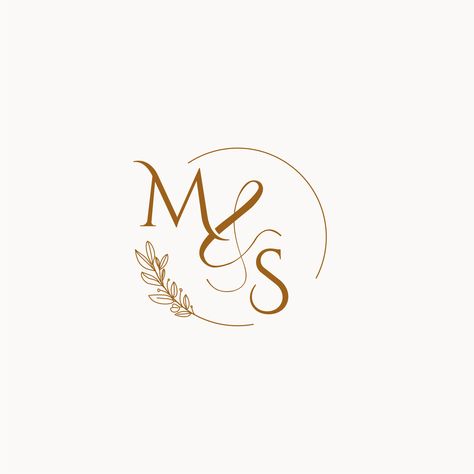 S And A Letters Love, Ms Monogram, Initials Logo Letters, Wedding Initials Logo, Wedding Illustration Card, Happy Mom Day, Logo Design Love, Wedding Logo Monogram, Wedding Logo Design