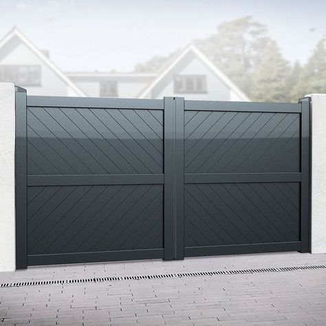 Privacy Driveway Gate, Privacy Driveway, Aluminum Driveway Gates, Drive Gates, Wooden Gates Driveway, Modern Gate, Aluminium Gates, Side Gates, Double Gate