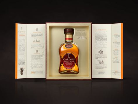 Whisky Cardhu - Amber Rock Giftpack on Packaging of the World - Creative Package Design Gallery Whisky Packaging, French Designers, Drinks Packaging Design, Creative Package Design, Wine Merchant, Whisky Bottle, Creative Package, Tea Brands, French Wine