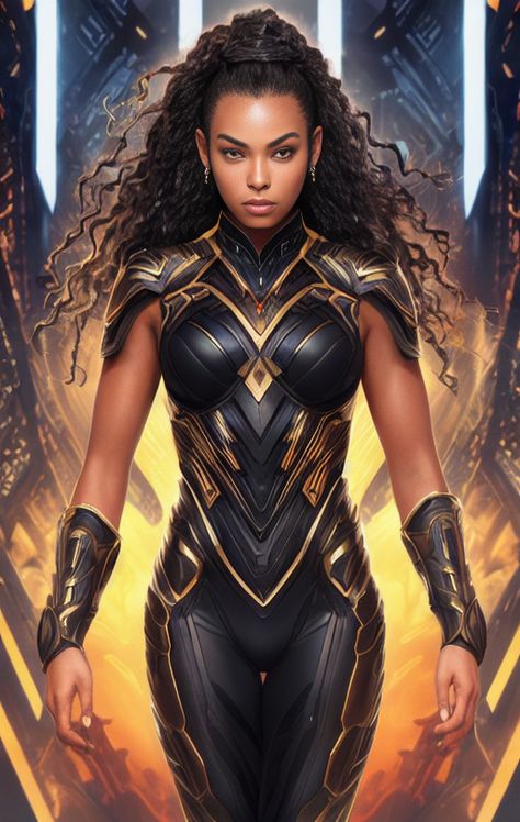 Black Panther Style, Black Superwoman, Female Black Panther, Shuri Black Panther, Hero Outfits, Character Styles, Superhero Costumes, Black Panther Art, Black Comics