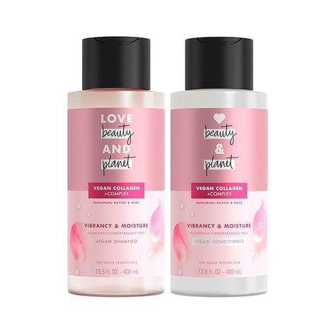 Love Beauty and Planet Blooming Color Murumuru Butter & Rose Shampoo and Conditioner are designed to deliver a healthy shine, while protecting colored hair Love Beauty And Planet Shampoo, Butter Rose, Hair Shampoo And Conditioner, Rose Shampoo, Beauty And Planet, Colored Hair, Makeup Items, Color Treated Hair, Treated Hair