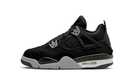 PRICES MAY VARY. Air Jordan 4 Retro Grade School Grade School to Women Sizing 6Y=7.5W Brand New Air Jordan 4 Retro Grade School Black Canvas Shoes, Jordan 4 Black, Retro Basketball Shoes, Nike Models, Jordan 4 Retro, Air Jordan 4, Air Jordan 4 Retro, Nike Air Max 95, Kids Jordans