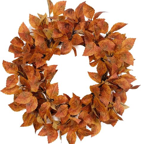 Fall Wreath Ideas, Thanksgiving Home Decor, Wreath Eucalyptus, Farmhouse Fall Wreath, Front Door Farmhouse, Grass Wreath, Fall Leaf Wreaths, Fall Wreath For Front Door, Retro Thanksgiving