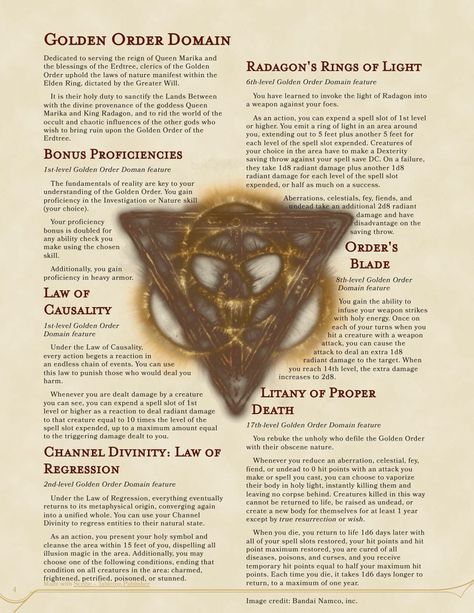 Cleric Domains, Dnd Cleric, Dnd 5, Dnd Homebrew, D D Classes, Dungeon Master's Guide, Dnd Races, Dnd Classes, Dungeons And Dragons Classes