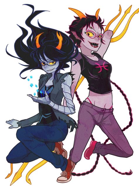 Vriska and Meenah Homestuck Comic, I'm So Sorry, 8th Anniversary, What To Draw, So Sorry, Man Birthday, Homestuck, Fan Art, Google Search