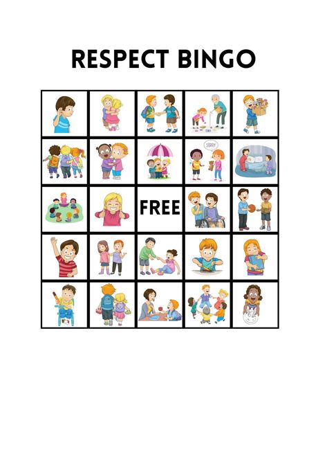 Bingo Fundraiser, Teaching Respect, Bingo Hall, Free Printable Bingo Cards, Bingo Games For Kids, Bingo Online, Free Bingo Cards, Bingo For Kids, Bingo Template