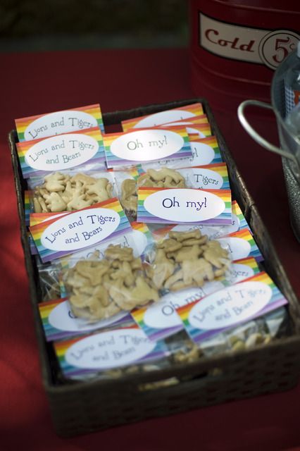 Goodie bags for Addie's Wizard of Oz themed birthday party ... so much better than candy crap. Rainbow Birthday Party Ideas, Wizard Of Oz Decor, Camping Theme Party, Dorothy Gale, Party Things, The Wonderful Wizard Of Oz, Rainbow Birthday Party, Camping Party, The Wizard Of Oz